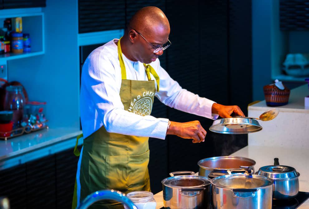 Photos: Fatherhood is love, responsibility, kitchen duties – Sanwo-Olu