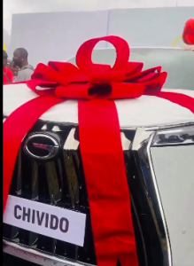 GAC Motors gift Davido, Chioma new SUV on wedding day|#ChiVido2024