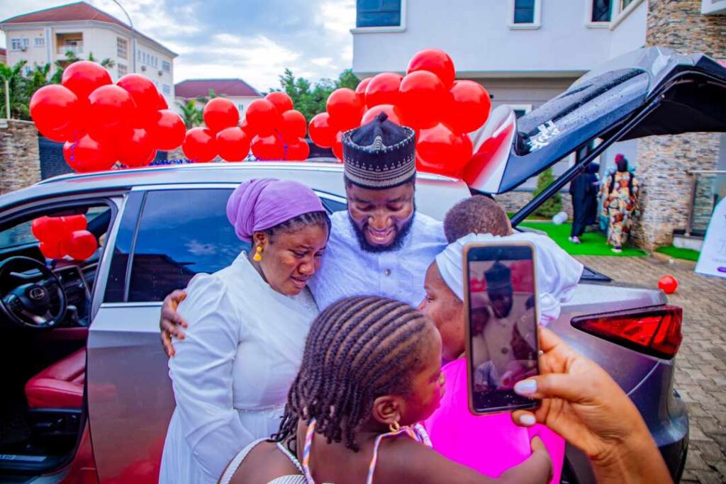 Photos: Plateau lawmaker gifts daughter SUV for graduating from secondary school