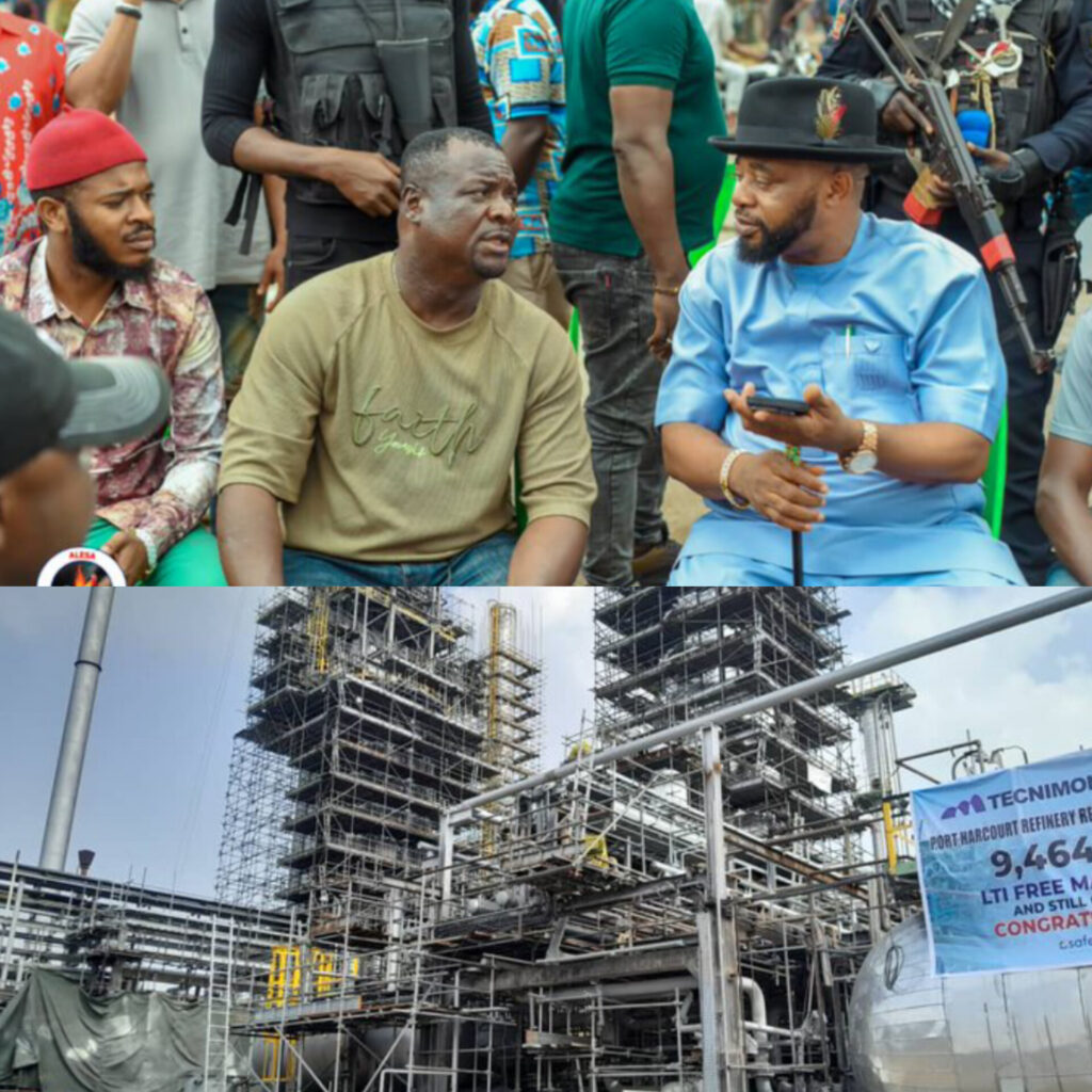 Video: Community youths shut down Port Harcourt refinery over unemployment