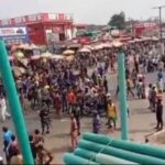 Videos: One dead, many injured in protest over palliative delay at Ibadan factory