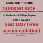 700 Nursing Aides Needed in Singapore