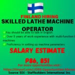 Hiring Skilled Lathe Machine Operators in Finland