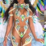 Video: Ayra Starr displays curves in carnival outfit as she joins Rihanna at Crop Over Carnival in Barbados