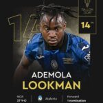 Ademola Lookman is the 14th Best Footballer in the World—Ballon d’Or 2024