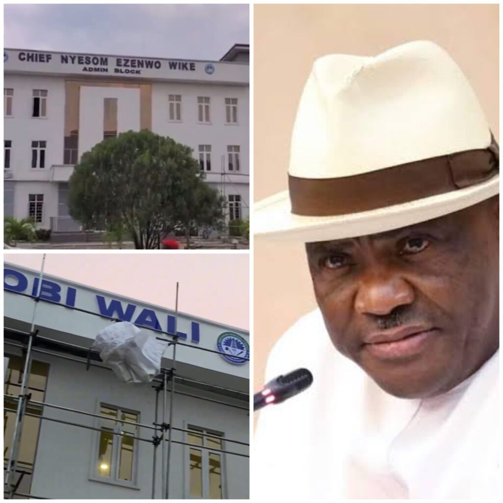 Video: Rivers LG chairman removes Wike’s name from council building