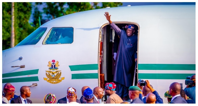 Tinubu jets to UK for two-week leave