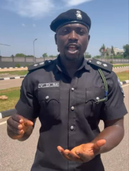 Nigeria police force to investigate VeryDarkMan for unauthorized use of police uniform in viral video